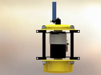 winch capacity 500 kg 3D model