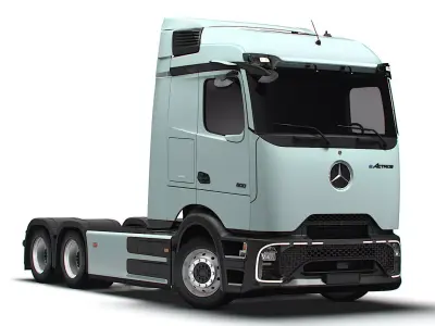 Mercedes Benz eActros Pro600 6x2 Chassis 2026 3D model