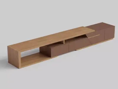 table minimalist contemporary Free low-poly 3D model