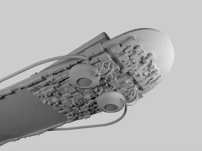HOVERBOARD SKATE Low-poly 3D model