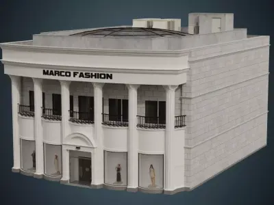 Building 28 Low-poly 3D model
