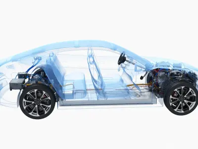  Electric Car SUV Chassis X-Ray 