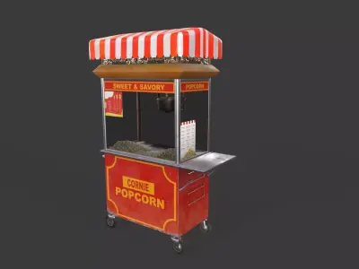 Main Truck 02 Low-poly 3D model