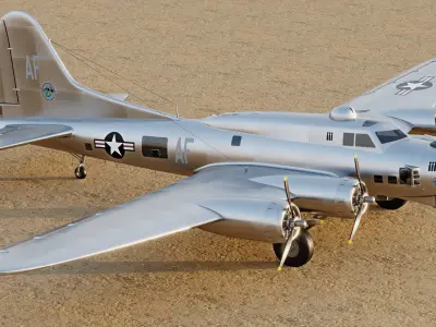 B-17 Flying Fortress 3D model