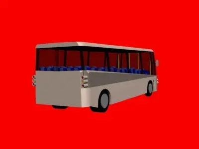 new design bus for sightseeng Free low-poly 3D model