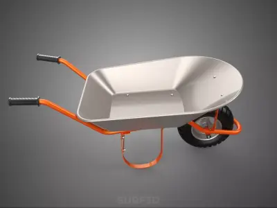 STANDARD WHEELBARROWS WHEELBARROW WHEEL BARROW CART TROLLEY LIFT 3D model