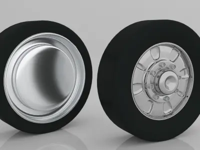 Wheel with vray materials Free 3D model