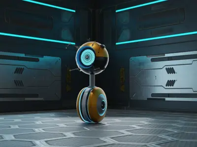  mini robot 3D model