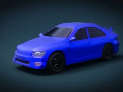 LOW POLY CAR MODEL FOR GAME Free low-poly 3D model
