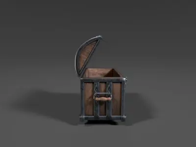 Treasure chest Free low-poly 3D model