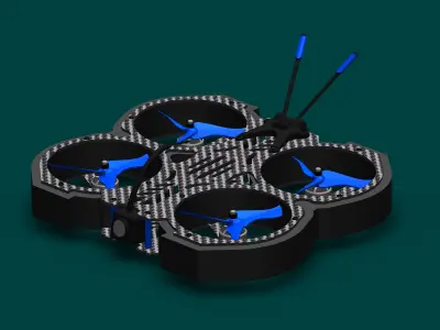 3 inch Drone CineWhoop 3D model