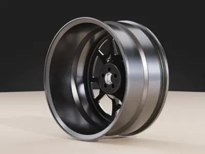 Rim black carbon aero tuning metal  3D model