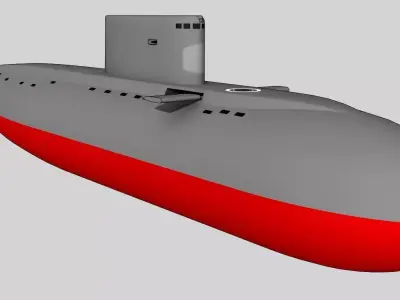 SSK Kilo class Low-poly 3D model