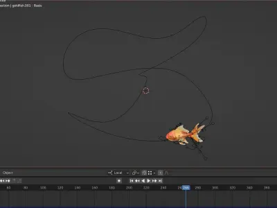 Goldfish Low-poly 3D model order