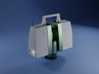 Scanstation C10 - Low poly 3D model Low-poly 3D model