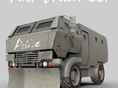 Riot Truck-001 3D model