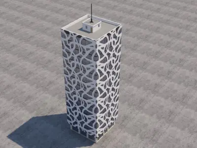 Modern Building Exterior Skyscraper 3 3D model