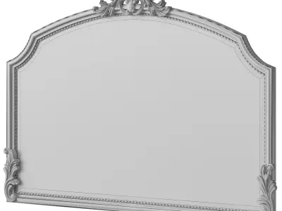 Graciella Old World Console Mirror 3D model