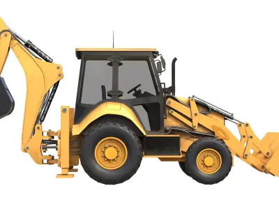 Backhoe Loaders 426f2 Low-poly 3D model