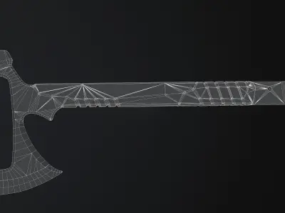Gerber Downrange Tomahawk Low-poly 3D model
