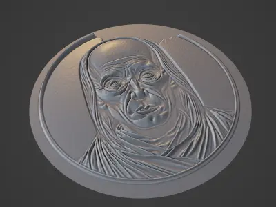 Foucault Medallion 3D print model buy