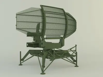 AN-TPS-43 radar system 3D model