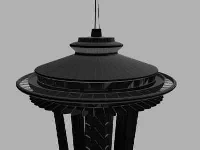Seattle space needle 3D model