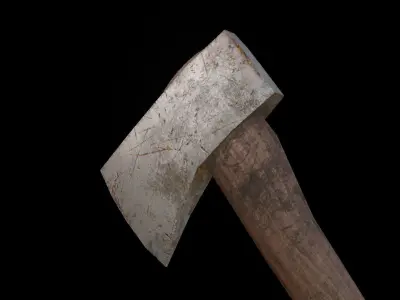 Woodcutters Axe Free low-poly 3D model