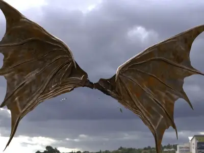 Bat wings Demon Wings 3D model