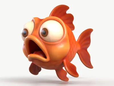 Golden Fish 1 3D model