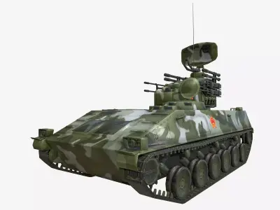 Iron Dove AA PGZ-95 AA Free low-poly 3D model