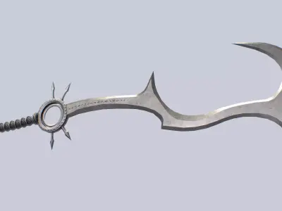 Curse blade Low-poly 3D model