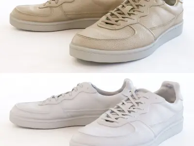Sneakers three Low-poly 3D model