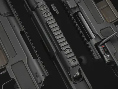 SPR300 sniper rifle Low-poly 3D model
