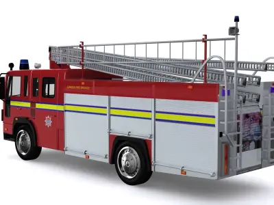 VOLVO FL6 FIRE TRUCK 3D model