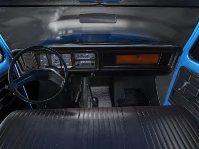 Pickup Truck Low Poly  Low-poly 3D model