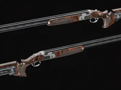 Beretta DT11 with TSK Stock Low-poly 3D model