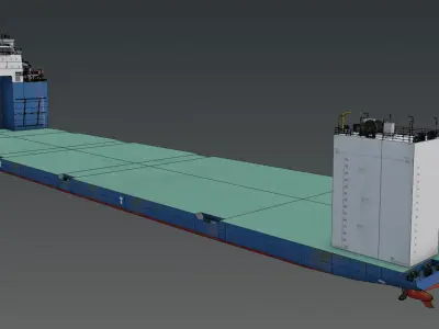 Seaway swan heavy loader carrier Low-poly 3D model