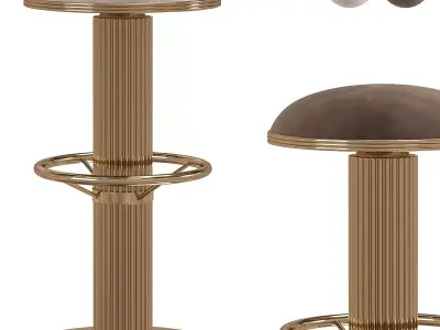 Mulligan II Bar CHair  3D model