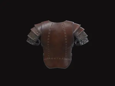 Medieval Leather Armor V03 Low-poly 3D model