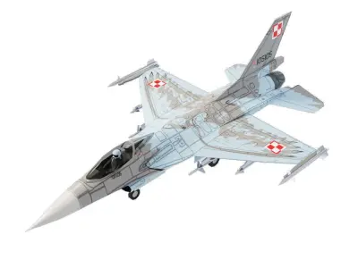 Modern military aircraft set - 32 models 3D Model Collection