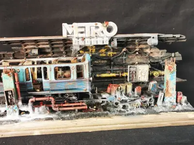 SUBWAY METRO Diorama READY TO PRINT 3D print model