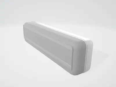 Antique air conditioner 3D model
