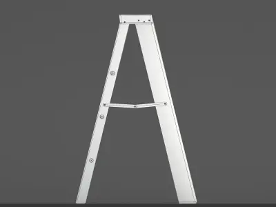 Painter ladder lowpoly Low-poly 3D model