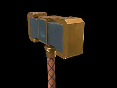 War Hammer Stylized PBR Low-poly 3D model purchase