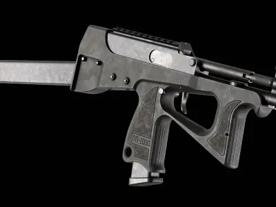 PP-2000 SMG Low-poly 3D model