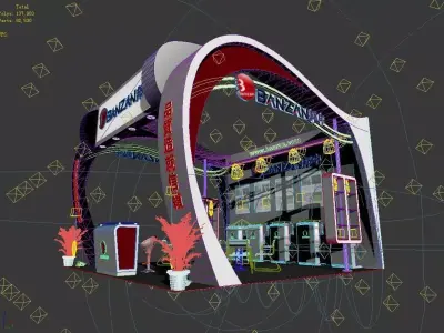 Exhibition - Area - 6X6-3DMAX2009-34 3D model