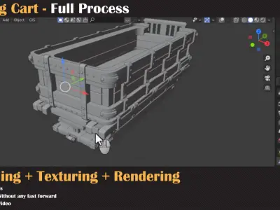 Mining Cart - Full Tutorial   3D model