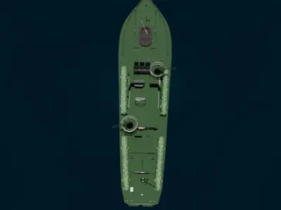 Torpedo boat Elko-80 PT-117 3D model