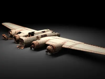Airplane Wreck 3D model